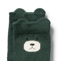 Wilson & Frenchy | Moss, Buttermilk, Storm Blue & Twilight Blue - Boys Organic Baby Socks