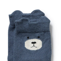 Wilson & Frenchy | Moss, Buttermilk, Storm Blue & Twilight Blue - Boys Organic Baby Socks