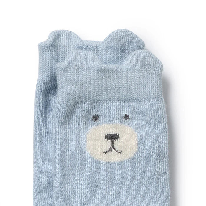 Wilson & Frenchy | Moss, Buttermilk, Storm Blue & Twilight Blue - Boys Organic Baby Socks