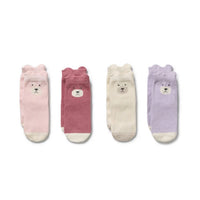 Wilson & Frenchy | Plum, Strawberry Cream, Lilac, Buttermilk - Girls Organic Baby Socks