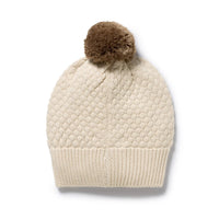 Wilson + Frenchy | Cream Organic Knitted Bubble Hat