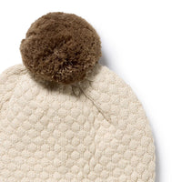 Wilson + Frenchy | Cream Organic Knitted Bubble Hat
