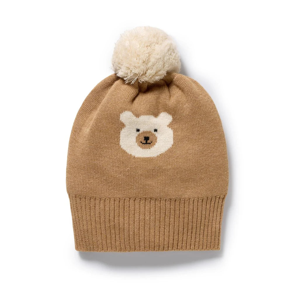 Wilson + Frenchy | Beary Cute Organic Knitted Jacquard Hat