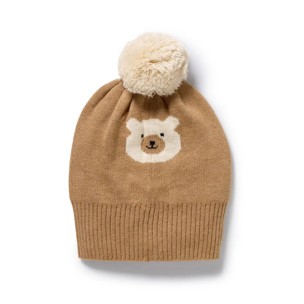 Wilson + Frenchy | Beary Cute Organic Knitted Jacquard Hat