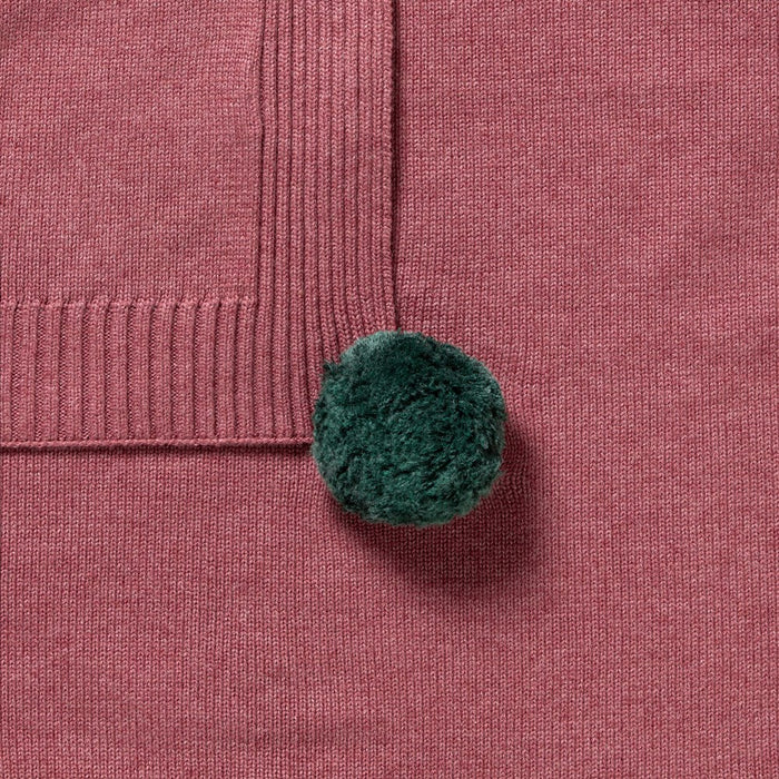 Wilson + Frenchy | Rhubarb Organic Knitted Blanket