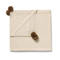 Wilson + Frenchy | Cream Organic Knitted Bubble Blanket