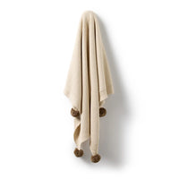 Wilson + Frenchy | Cream Organic Knitted Bubble Blanket