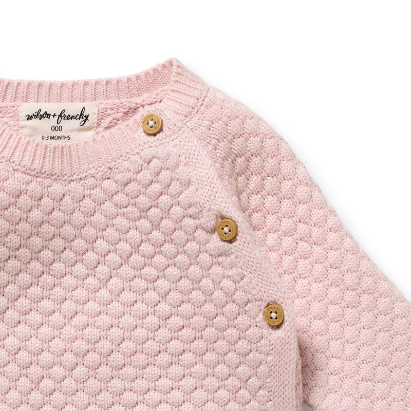 Wilson + Frenchy | Marshmallow Knitted Bubble Kimono Jumper