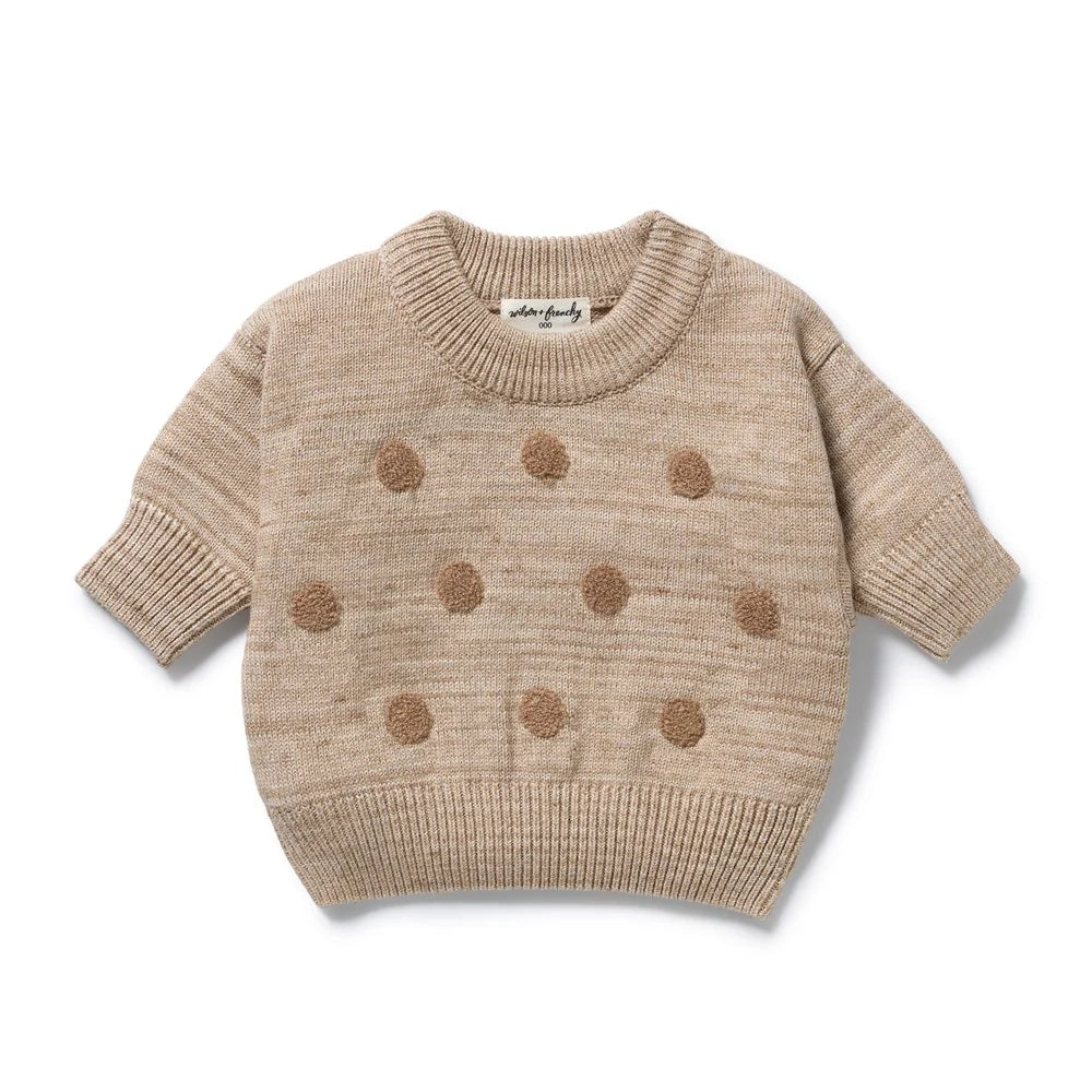 Wilson + Frenchy | SANDSTONE ORGANIC KNITTED BAUBLE JUMPER