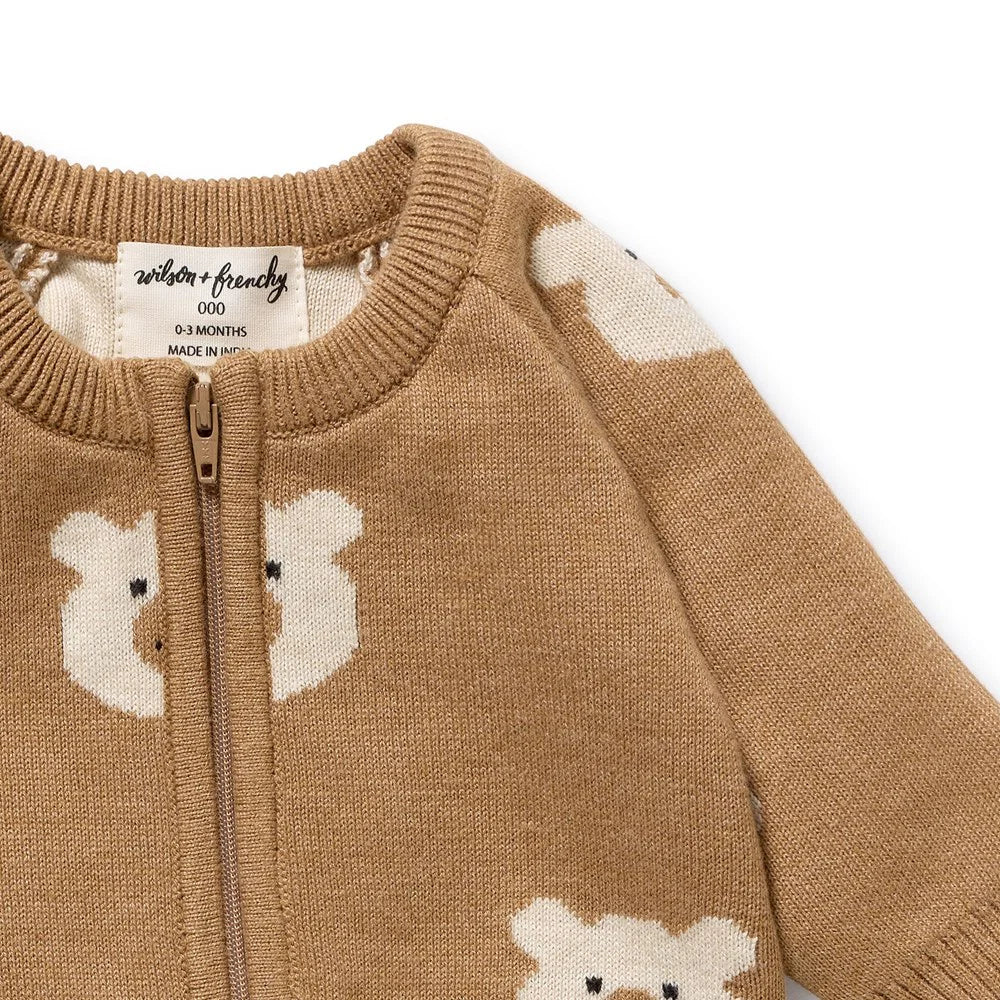 Wilson + Frenchy | Beary Cute Organic Knitted Growsuit