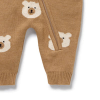 Wilson + Frenchy | Beary Cute Organic Knitted Growsuit