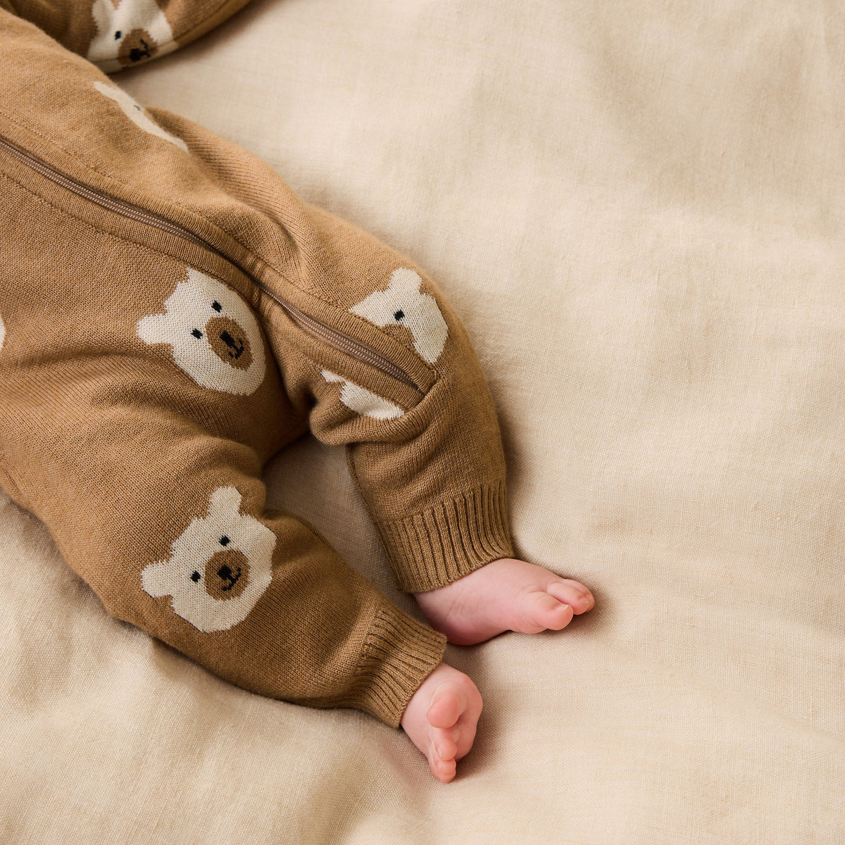 Wilson + Frenchy | Beary Cute Organic Knitted Growsuit