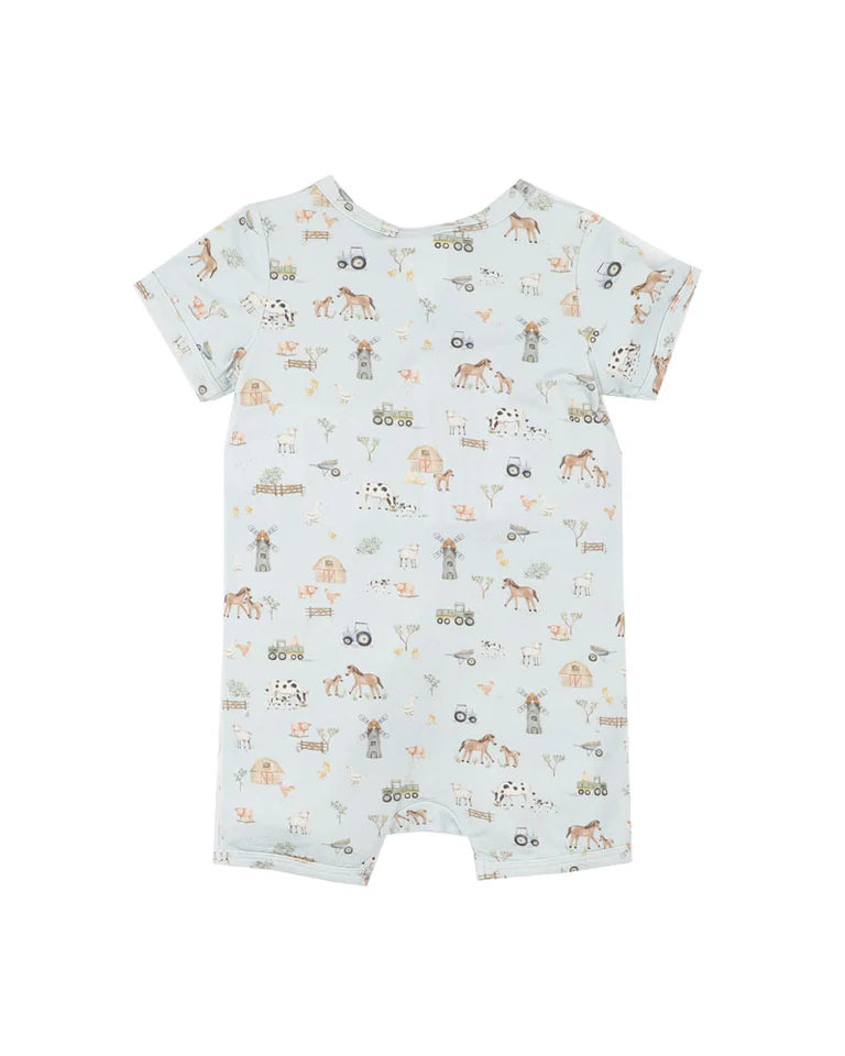 Bebe |  Farm Ecocosy SS Zipsuit