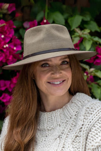 Meribel Fedora Hat - Dark Taupe