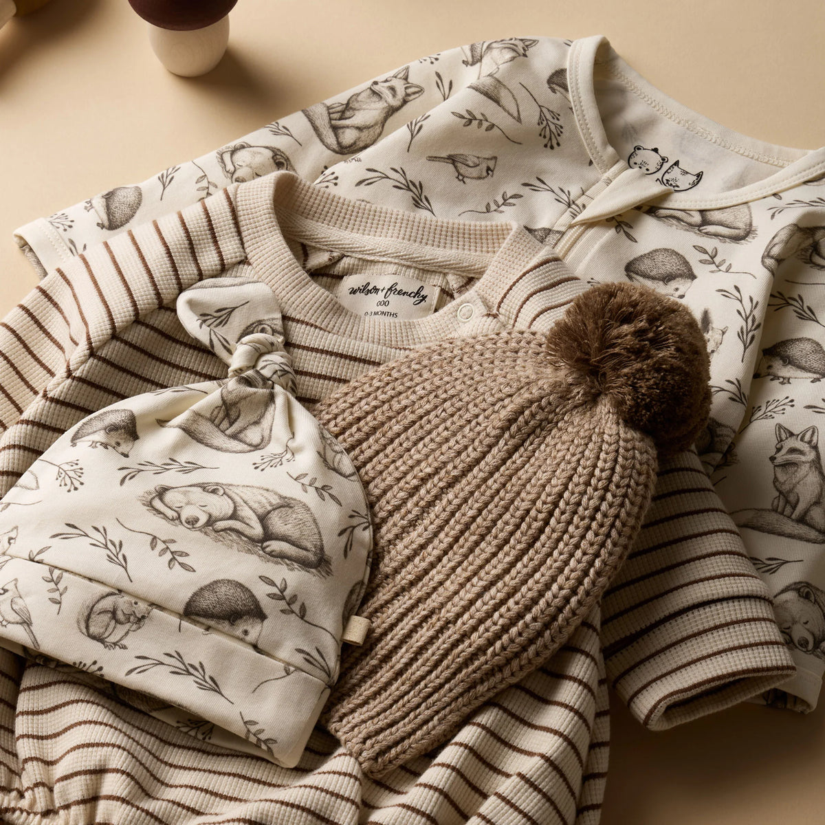 Wilson + Frenchy | Sandstone Organic Knitted Hat