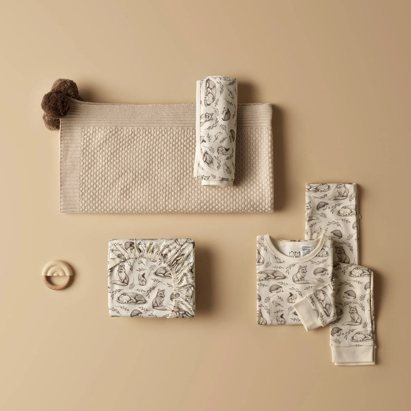 Wilson + Frenchy | Foxglove Forest Organic Bunny Rug