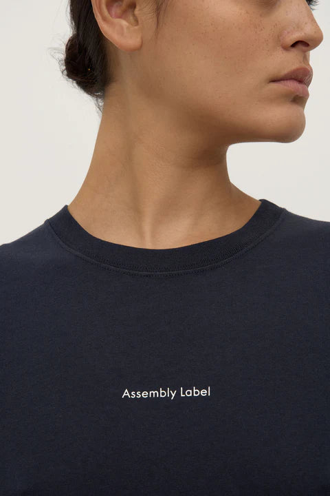 Assembly Label | Womens Atelier Logo Tee - Washed Black