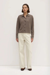Assembly Label | Wool Cashmere Knit Cardigan - Sable