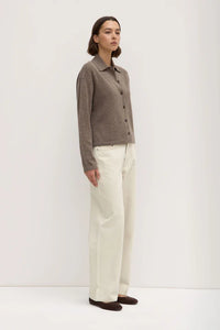 Assembly Label | Wool Cashmere Knit Cardigan - Sable