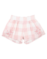 Bebe | Lara Embroidered Check Shorts