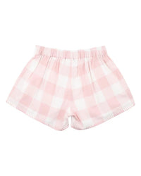 Bebe | Lara Embroidered Check Shorts