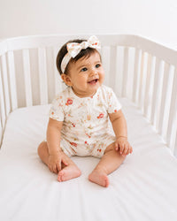 Bebe | Poppy Organic SS Zip Romper