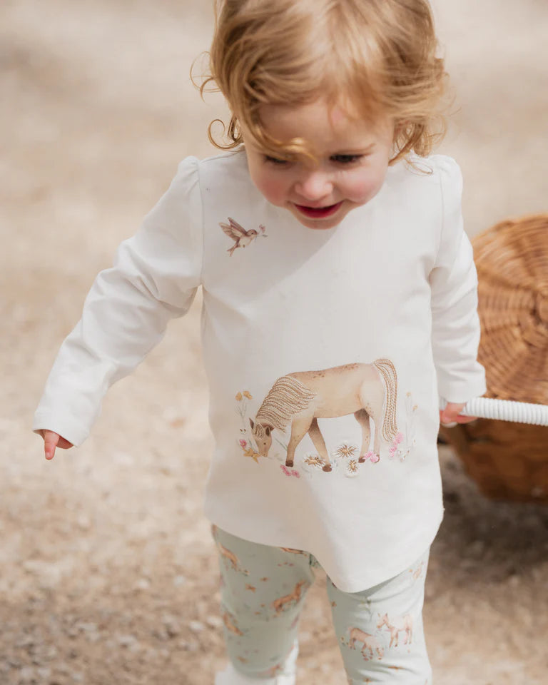 Bebe | Winnie Pony Organic LS Tee