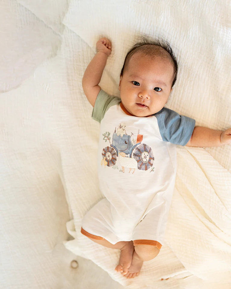 Bebe | Clayton Farm Scene SS Romper