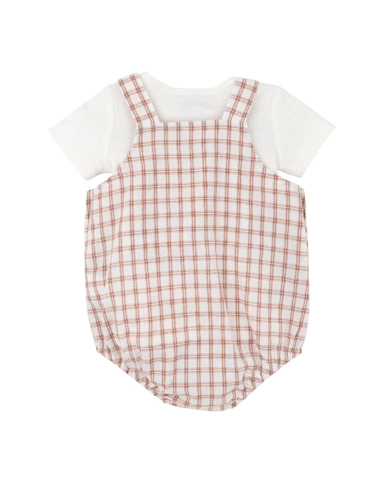 Bebe | Clayton Check Bodysuit - 2pc Set