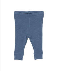 Bebe | Hunter Plain Rib Leggings - Blue