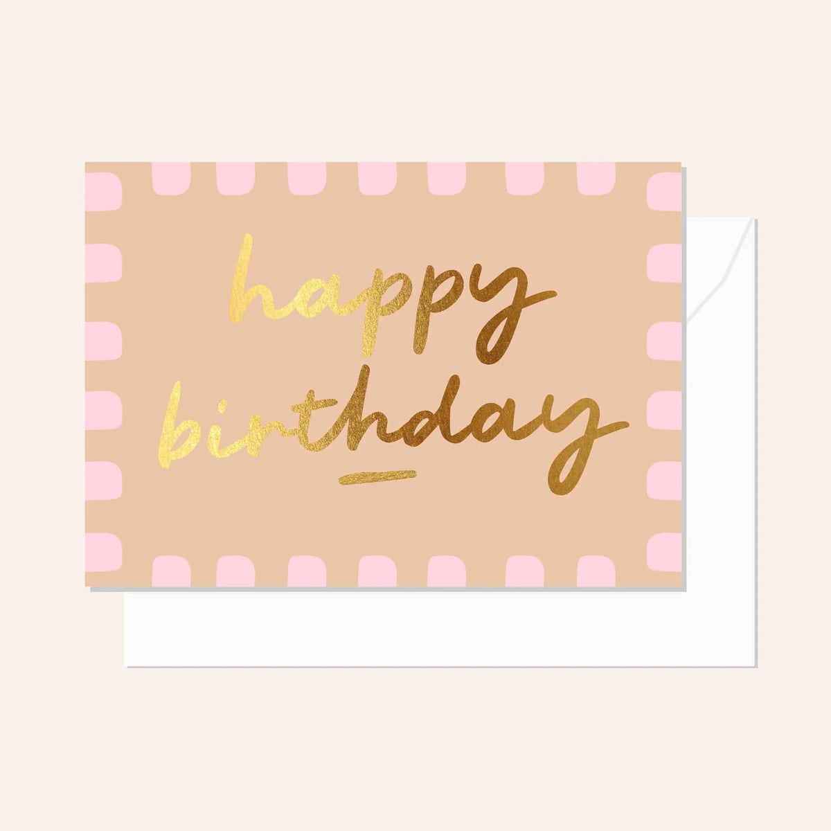 Elm Paper | Birthday Card - Scallop Praline