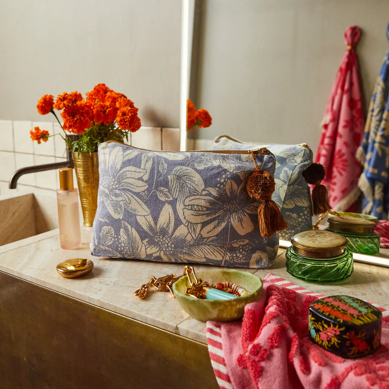 Sage x Clare ||  Amrita Cosmetic Bag - Storm