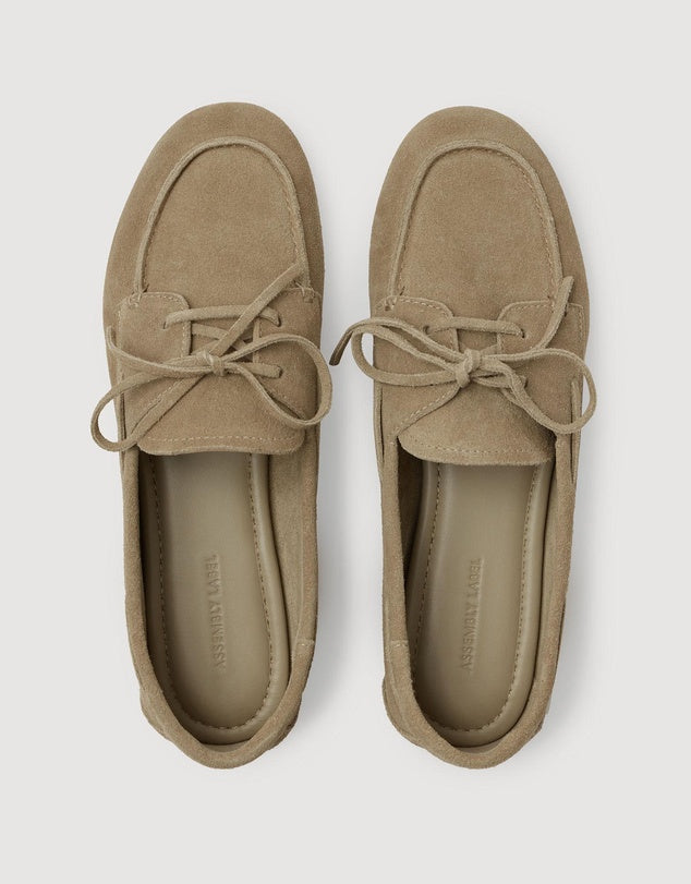 Assembly Label | Devon Suede Boat Shoe - Taupe