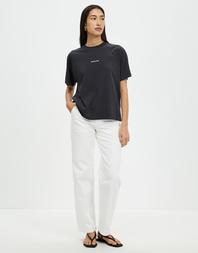 Assembly Label | Women's Exhibited Print Tee - Washed Black