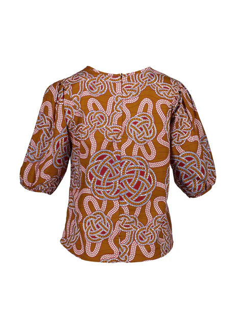 Olga De Polga | Loveknots Blouse Caramel in Cotton