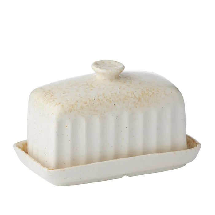 Studio Ceramic Butter Dish - Nougat