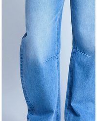CARSON BARREL JEAN - MID BLUE