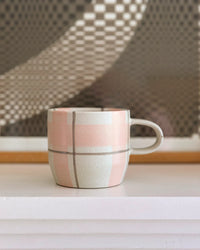 Robert Gordon | Blush & Grey Check Mug / Cat's Pyjamas