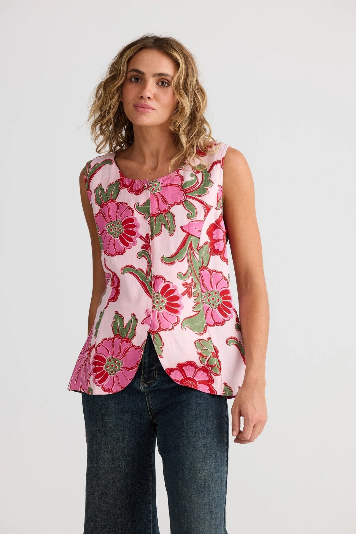 Talisman | Chester Waistcoat - Pink Ibiza