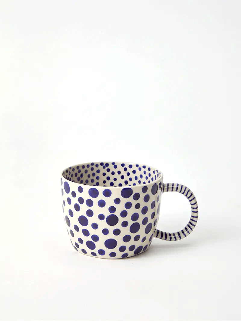 Jones & Co | Chino Mug Navy Spot