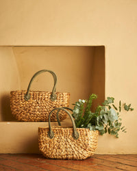 Robert Gordon | Forest Green Suede Harvest Basket
