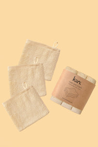 Kiin Baby - Wash Cloths 3 Pack