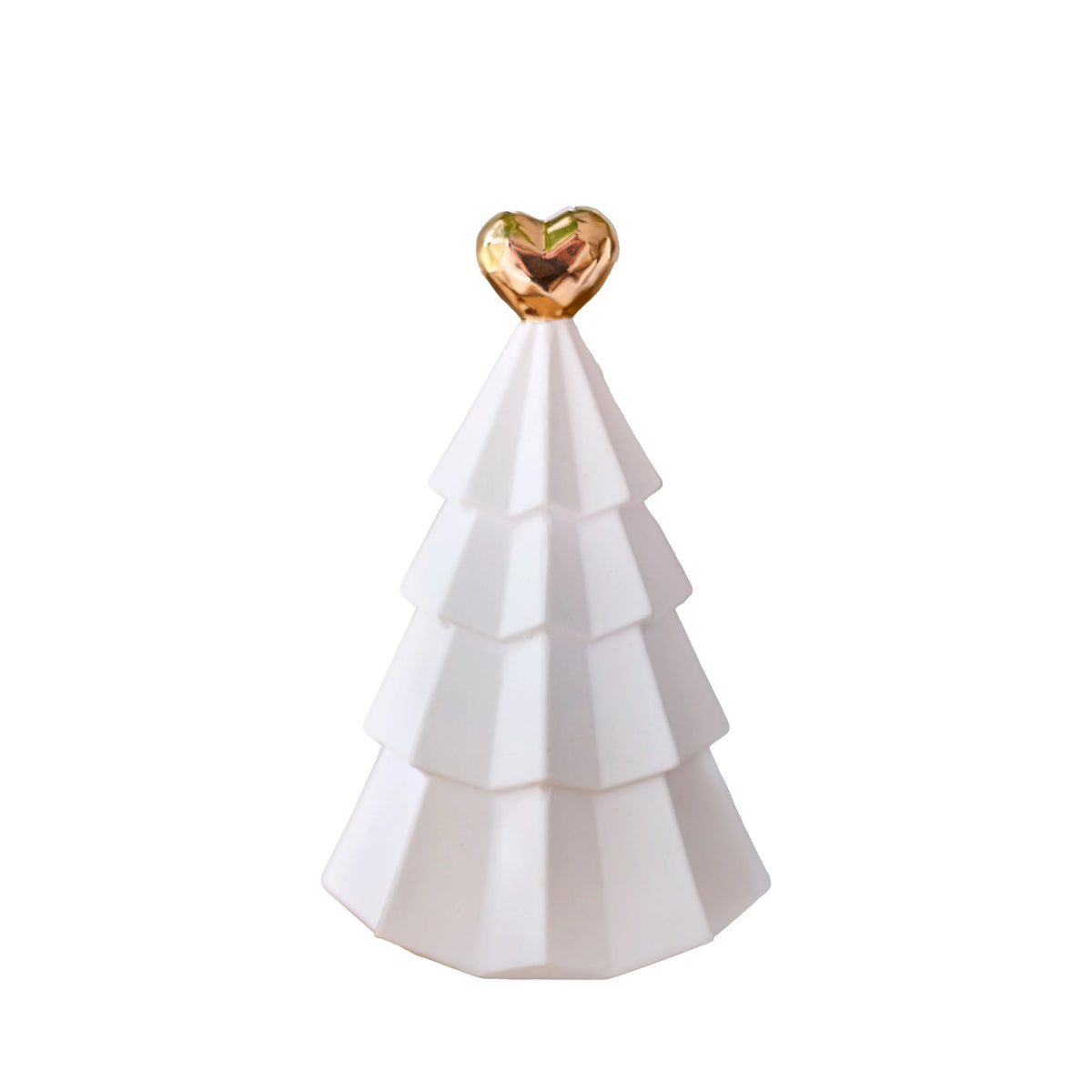 Robert Gordon | Ceramic Christmas Tree Ornament with Gold Heart
