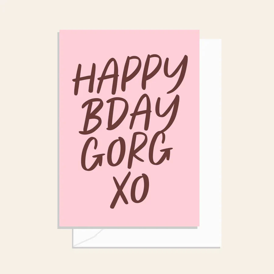 Elm Paper | Happy Birthday Gorg - Espresso