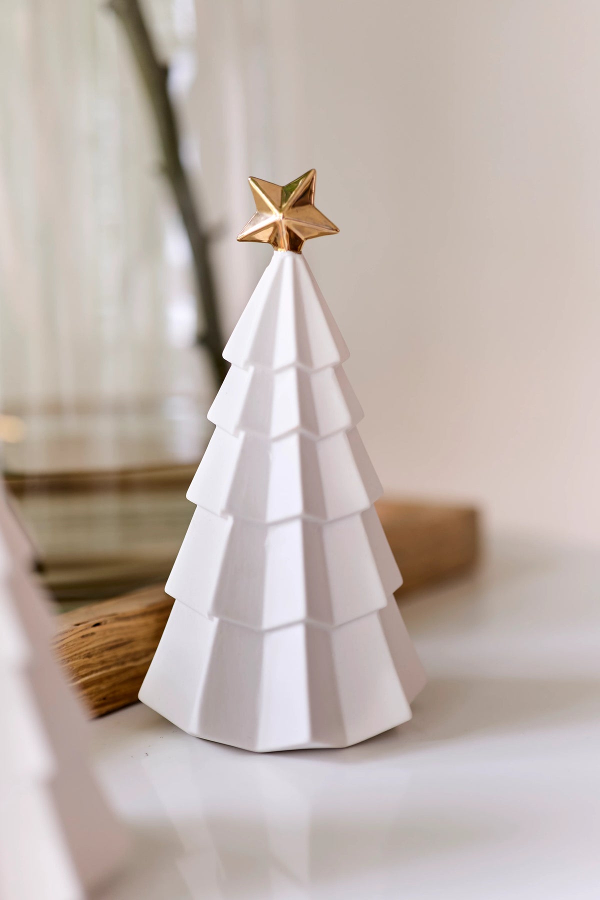 Robert Gordon | Ceramic Christmas Tree Ornament with Gold Star