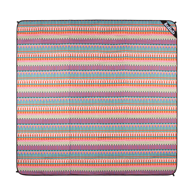 Kollab |  Picnic Mat - Blocks and Stripe