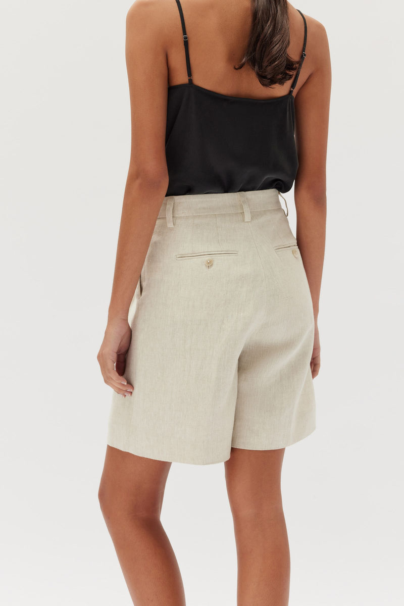 Assembly Label | Maeve Linen Shorts - Oat