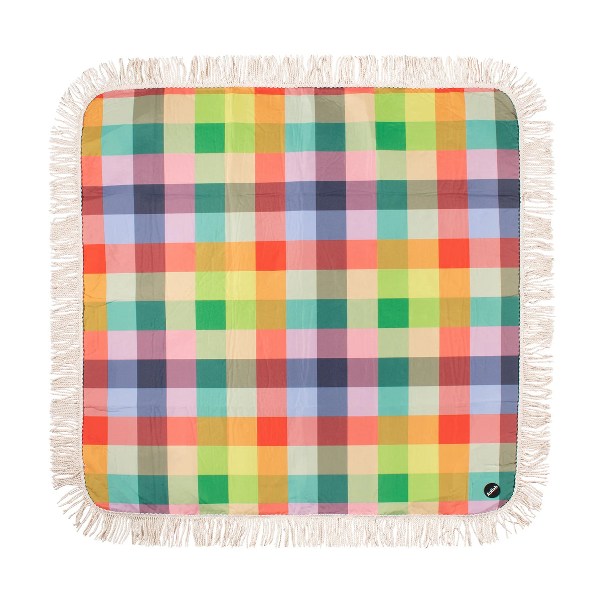 Kollab | Holiday Fringed Picnic Mat - Sage x Clare & Kollab - Aida