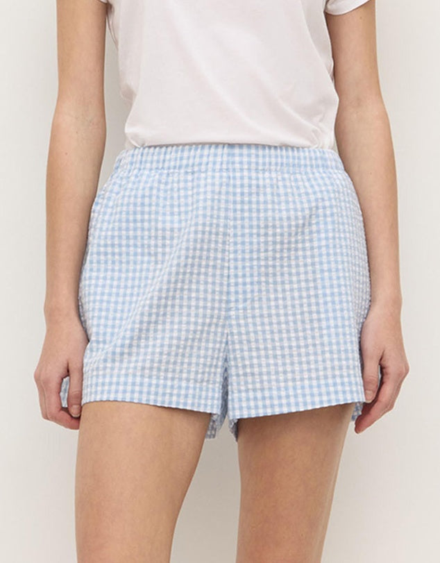Assembly Label | Ainslee Shorts - Blue Check