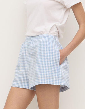 Assembly Label | Ainslee Shorts - Blue Check